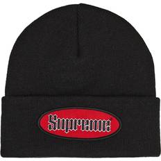 Supreme Accessoires Supreme Oval Patch Beanie - Black