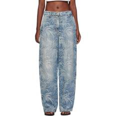 Palm Angels Dame Jeans Palm Angels Baggy Pattern Jeans - Indigo Blue