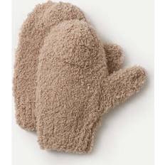 Babies Mittens 7AM Enfant Baby Fuzzy Ribbed Cuff Mittens - Pecan/Beige