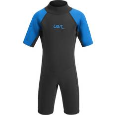 UB Kids Sharptooth Shorty Wetsuit Black/Blue 13-14 Years