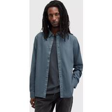 Elastane/Lycra/Spandex Shirts AllSaints Hawthorne Shirt - Ashy Blue