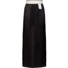 Long Skirts - White MM6 Maison Margiela Satin Maxi Skirt - White