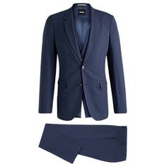 Kostymer BOSS Slim-Fit Three-Piece Suit - Checked Stretch Cloth