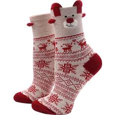 Reindeer Soft Christmas Socks - Multi