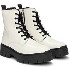 Kängor & Boots HUGO Faux-Leather Boots With Logo Zip-Puller