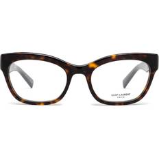 Glasögon & Läsglasögon Saint Laurent Damen SL 643 006 Rahmen Acetat Havanna Cat Eye