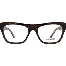 Glasögon & Läsglasögon Balenciaga BB0308O 002 Optiska Bågar Acetat Havana