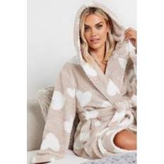 Polyester - Vrouw Badjassen Yours Curve Honeycomb Dressing Gown - Natural Brown