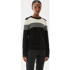 Busnel Tröjor Busnel Emelie Striped Sweater - Black/Ecru