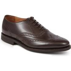 Red Oxford Jones Bootmaker Mayfair Goodyear Welted Leather Oxford Brogues - Burgundy