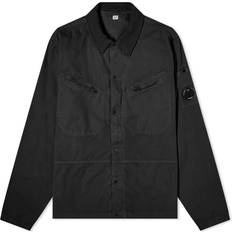 C.P. Company Camicie C.P. Company Lens Detail Press Stud Shirt - Black