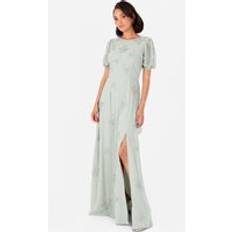 Clothing Maya Deluxe Embellished Open Back Maxi Dress - Mint