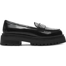 Steve Madden Black Loafers Steve Madden Longhaul Loafers for Ladies - Black