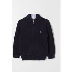 Lange ærmer Polotrøjer Børnetøj Polo Ralph Lauren Rl Navy Boy Full Zip Sweater