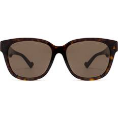 Gucci Tortoises - Voksen Solbriller Gucci Mand GG1430SK Solbriller Acetat Havana Brun Firkantet