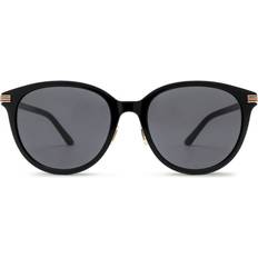 Gucci Sort - Voksen Solbriller Gucci GG1452SK Rund Solbriller Acetat - Sort Grå