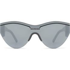 Balenciaga Vuxen Solglasögon Balenciaga BB0004S 012 Solglasögon Acetat Grå Silver Mask