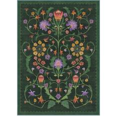 Ruggable Iris Apfel Protea Forest Green Area Rug 305 x 425