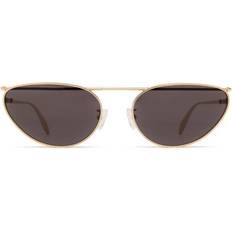 Alexander McQueen Voksen Solbriller Alexander McQueen Kvinde AM0424S Solbriller Metal - Guld/Grå