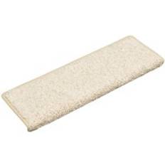 White Stair Carpets vidaXL Stair Mats Set of 10 65 x 21 x 4 cm White