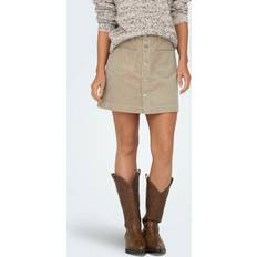 Corduroy - Women Skirts Only Amazing Skirt - Beige
