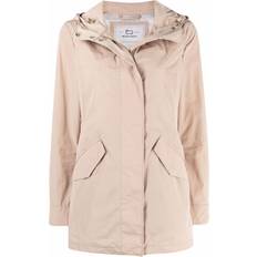Woolrich Summer Button-Front Parka Coat - Neutrals