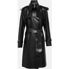 Norma Kamali Faux Leather Trench Coat