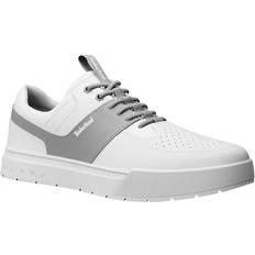 Timberland Maple Grove Low Lace Trainers - White/Grey Leather