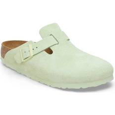 Birkenstock Buckle/Laced Clogs Birkenstock Boston BS Suede Leather - Vert
