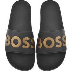 Gold Slides BOSS Aryeh Sliders - Black