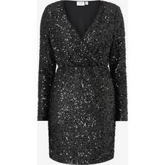 Vila Vicava Sequin Dress - Svart