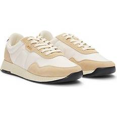 BOSS Mixed Material Trainers with Suede Trims
