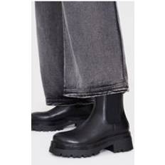 Chelsea Boots PrettyLittleThing Black Round Toe Chunky Sole Chelsea Boots - Black