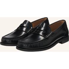 Loafers BOSS Loafers Aus Gebürstetem Leder - Schwarz