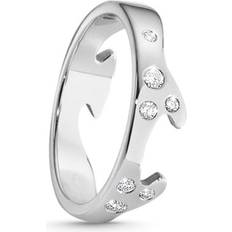 Georg Jensen Fusion Ytterring Ring - Vitguld