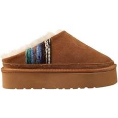 Lamo Jane Stylish Cozy Platform Slipper - Chestnut/Multi Color