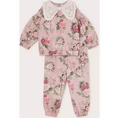 Florals Other Sets Children's Clothing Monsoon Floral Long Sleeve Top and Trousers Set - Pink