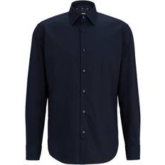 Blåa - Skinn Skjortor BOSS Regular Fit Shirt - Easy Iron Stretch Cotton Poplin