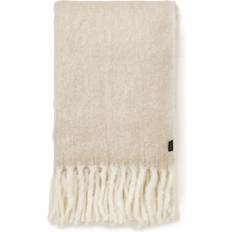 Jakobsdals Herringbone Mohair Pläd Filt Beige