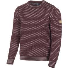 Ivanhoe of Sweden Sverre Crewneck Uldsweater - Ruby Wine