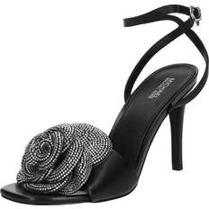 Poliuretano Zapatillas y Sandalias Sandalias Elodie De Piel - Negro/Plata