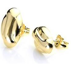 Jewellerybox Gold Coffee Bean Earrings - Studs