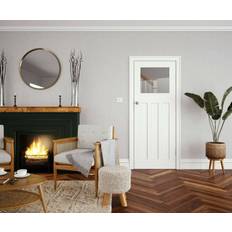 Doors Edwardian 4 Panel White Primed Interior Door S 0502-Y (x198.1cm)