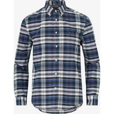 Tommy Hilfiger Yellow Shirts Tommy Hilfiger Regular Fit Heritage Plaid Oxford Shirt - Dark Blue