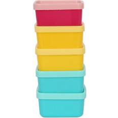 Ashley Plastic Stackable Storage Containers 90 ml Pack of 5 Food Container