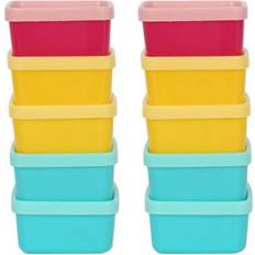 Ashley Plastic Stackable Storage Containers 90 ml Pack of 10 Food Container