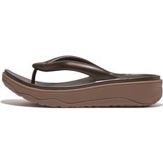 Fitflop Flip-Flops Fitflop Sandalen Mit Metallisiertem Schaft - Bronze