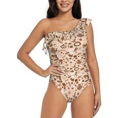 Bingfone Coffee Tea Pots One Piece Swimsuit - Medium