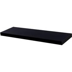 Harbour Housewares Modern Floating 100cm Black Wall Shelf