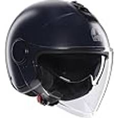 Unisex Motorcycle Helmets AGV ETERES E2206, Jet Motorradhelm, Motorrad Helm mit Diebstahlschutzring, Anti-Kratz und Anti-UV Visier, Technologie zur Sofortigen Schweißabsorption, Matt Ottanio Unisex